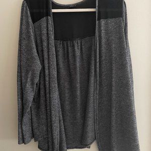 Torrid - Size 2 - Grey Sheer Back Cardigan